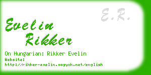 evelin rikker business card